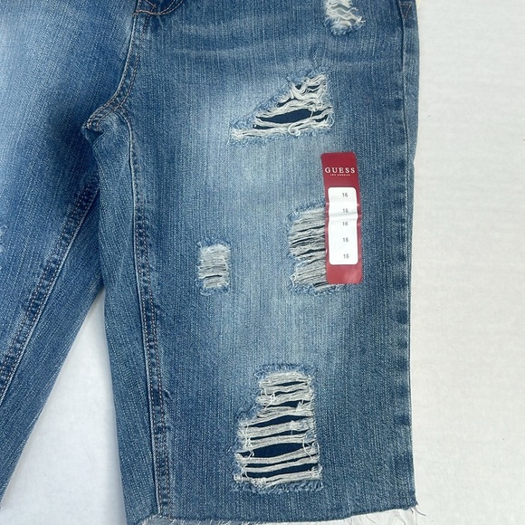 New GUESS BOYS DESTROYED SHORT SZ 16 - Picture 4 of 5